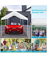 Skonyon 10 x 20 Feet Steel Frame Portable Car Canopy Shelter