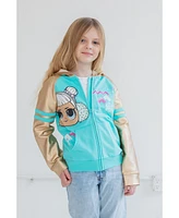 L.o.l. Surprise! Girls Snow Angel French Terry Zip Up Hoodie to