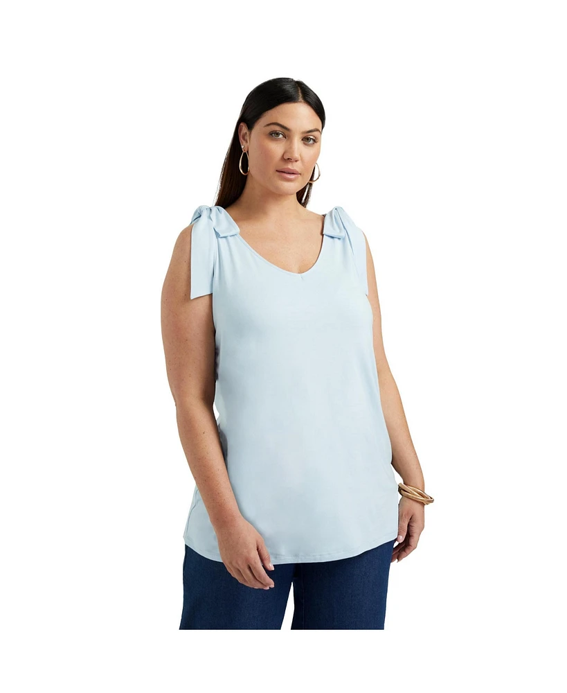 June + Vie Plus Tie-Sleeve Tank