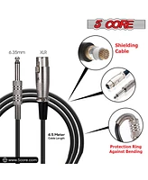 5 Core Handheld Microphone For Singing • Dynamic Neodymium Cardioid Unidirectional Vocal Metal Mic -Nd-58