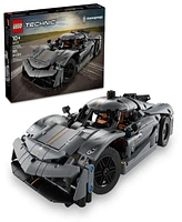 Lego Technic Koenigsegg Jesko Absolut Grey Hyper Car Sport Car Building Toy Set 42173, 801 Pieces