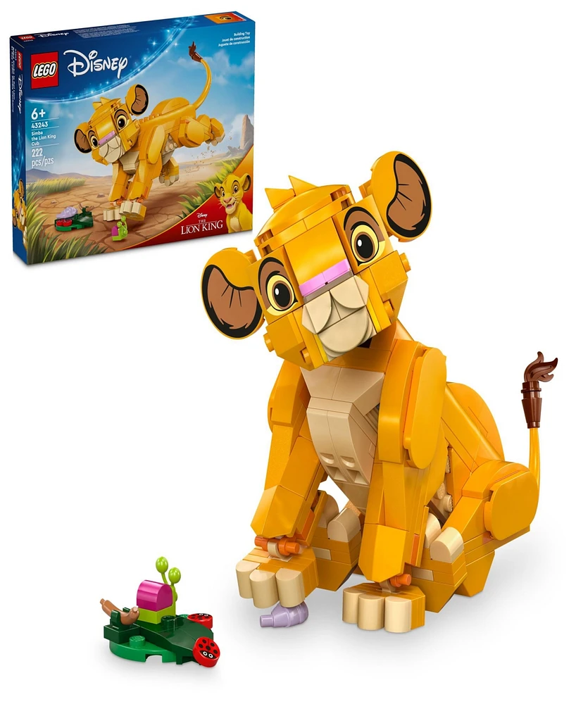 Lego Disney Simba The Lion King Cub Disney Toy 43243 Building Set, 222 Pieces