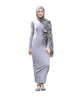 Urban Modesty Women's Ribbed Maxi Dress