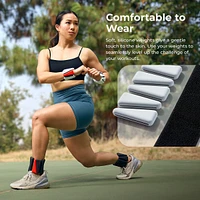 Sunny Health & Fitness 2 Lb Wearable Arm Weights, Set of 2 (1LB Each), Adjustable Silicone Ankle Weights