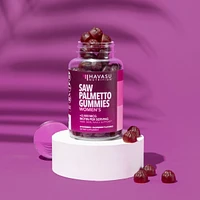 Havasu Nutrition Saw Palmetto for Women + 2500 mcg Biotin Gummies, Dht Blocker & Biotin Gummies for Hair Skin & Nails, Postpartum Hair Growth, Havasu