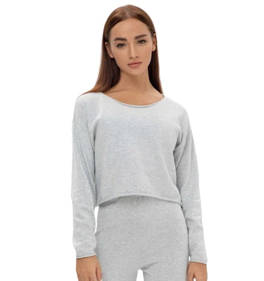 Bellemere New York Women's Bellemere Cotton Cashmere Loungewear Top