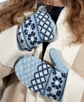 Isotoner Signature Nordic Fair Isle Water Repellent Knit Mittens