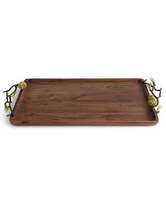 Michael Aram Pinecone Medium Wood Tray