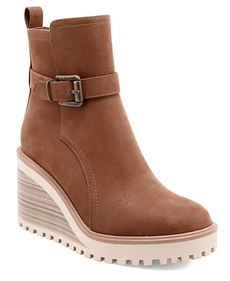 Mia Women's Cleste Lug Sole Wedge Booties