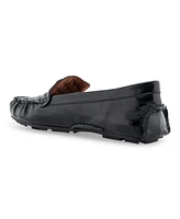 Aerosoles Women's Chelsy Quilted Flats - Black Patent Smooth Faux Leather