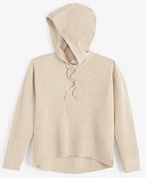 On 34th Women's Ribbed-Knit Sweater Hoodie, Created for Macy's