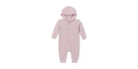 Gerber Baby Girls Hooded Long Sleeve Romper