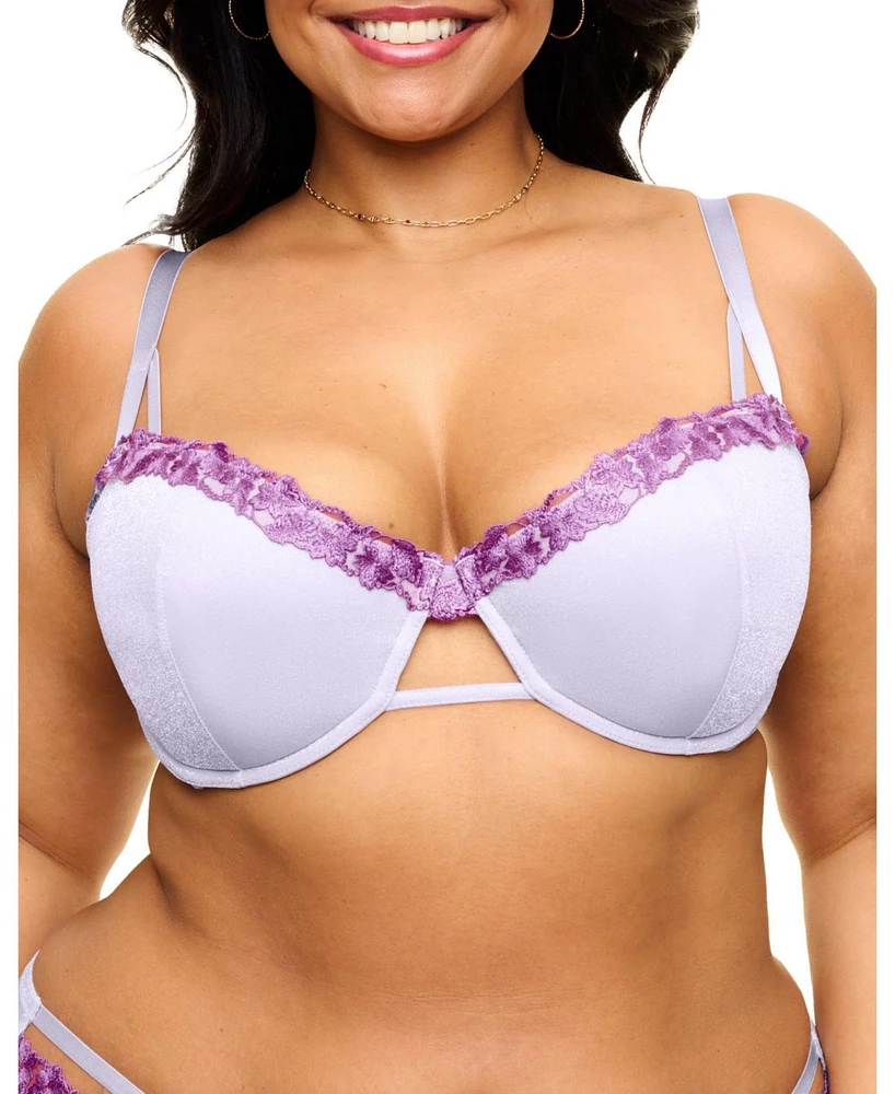 Adore Me Plus Eva Push Up Balconette Bra