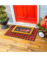 Evergreen Merry Christmas Y'all Red Truck Sassafras Switch Mat