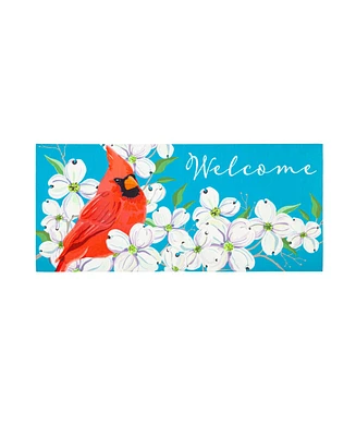 Evergreen Spring Dogwood Cardinal Sassafras Indoor Outdoor Switch Doormat 1'10"x10" Multicolored