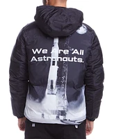 Space One Men's Nasa Inspired Reversible Puffer Jacket