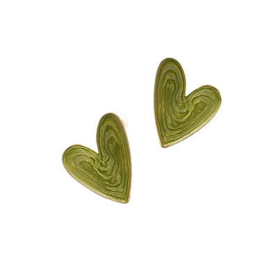 Sohi Women's Heart Stud Earrings