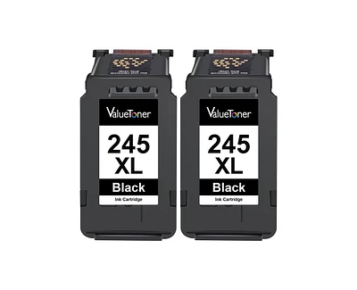 Valuetoner Ink Cartridge Replacement for Canon 245 Xl Pg-243 Pg-245 Xl Black for Pixma TR4520 MX492 TS3122 MX490 MG2922 MG2924 Printer (2 Black)