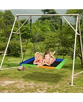 Costway 700lb Giant 60'' Platform Tree Swing Outdoor w/ 2 Hanging Straps