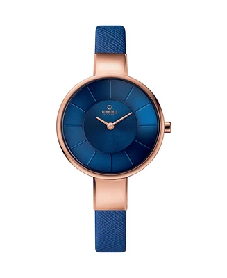 Obaku Women's Sol Blue Dial Watch - V149LXVLRA