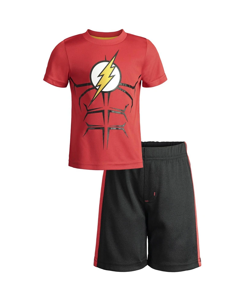 Justice League Toddler Boys Dc Comics T-Shirt and Mesh Shorts Outfit Set