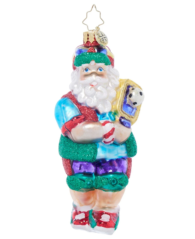 Christopher Radko Pickleball Pro Santa Ornament