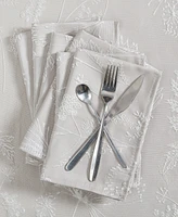 Laura Ashley Raised Woven Napkin Set of 6, 18" x 18"