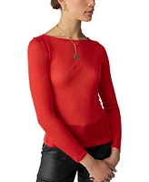 Sanctuary Women's Boat Neck Long-Sleeve T-Shirt