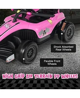 Sugift 12V Kids Ride on Electric Formula Racing Car with Remote Control