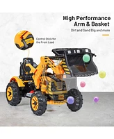 Sugift 12V Battery Powered Kids Ride-on Dumper Truck