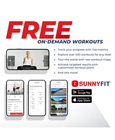 Sunny Health & Fitness Treadpad Nimble Compact Dual Mode Walking/Running Treadmill with Convenient Remote Control & Exclusive SunnyFit App Enhanced Bl