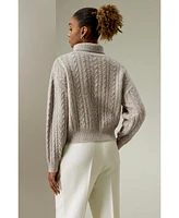 Lilysilk Women's Cashmere Cable Knit Jumper Sweater