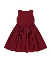 Hope & Henry Little Girls Asymmetrical Bow Sateen Party Dress