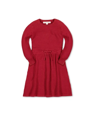 Hope & Henry Little Girls Organic Long Sleeve Balloon Sweater Dress