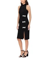 Eliza J Women's Bow-Trim Halter Sheath Dress