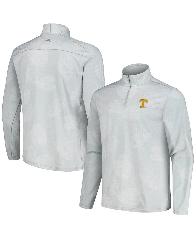 Tommy Bahama Men's Gray Tennessee Volunteers Delray Frond IslandZone Half-Zip Jacket