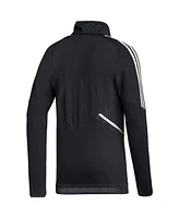 Adidas Men's Black Orlando City Sc Cold.rdy Raglan Warmup Pullover Jacket