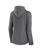 Fanatics Women's Gray Lafc Iconic Raglan Full-Zip Hoodie