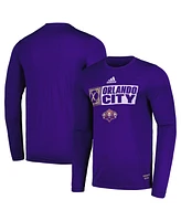 Adidas Men's Purple Orlando City Sc 2024 Jersey Hook Aeroready Long Sleeve T-Shirt