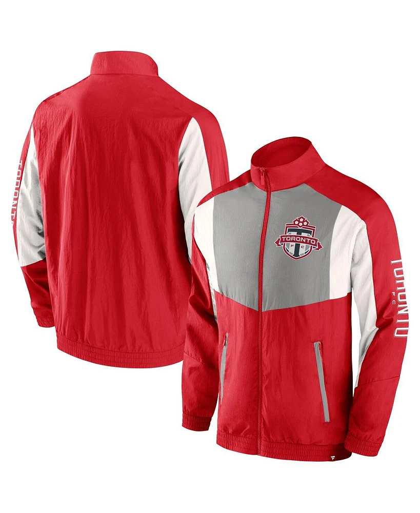 Fanatics Men's Red Toronto Fc Fundamentals Raglan Full-Zip Track Jacket