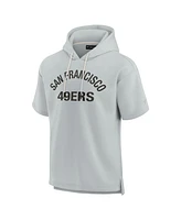 Fanatics Men's and Women's Gray San Francisco 49ers Elements Super Soft Fleece Short Sleeve Pullover Hoodie