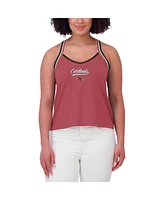 Wear by Erin Andrews Women's Cardinal Arizona Cardinals Cross Strap Tri-Blend Tank Top