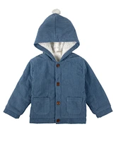 Baby Essentials Boy Woodland Cozy Hooded Jacket, Top & Pant, 3-Piece Set