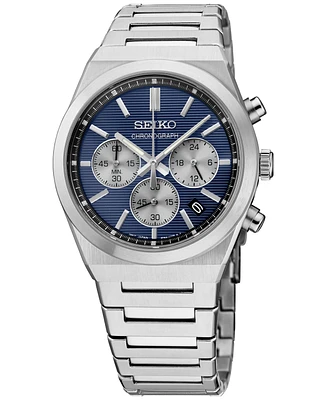 Seiko Men's Chronograph Essentials Stainless Steel Bracelet Watch 40mm