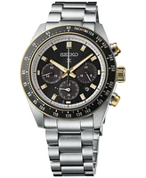 Seiko Men's Solar Chronograph Prospex Speedtimer Stainless Steel Bracelet Watch 41mm