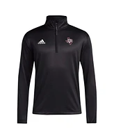 Adidas Men's Black Texas A&M Aggies Coaches Sideline Quarter-Zip Top