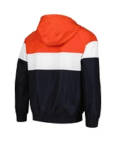 New Era Men's Orange Houston Astros Ripstop Raglan Quarter-Zip Hoodie Windbreaker Jacket