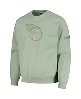 Pro Standard Men's Green Cleveland Guardians Neutral Drop Shoulder Pullover Sweatshirt