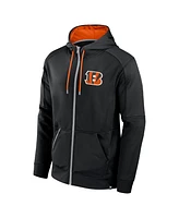 Fanatics Men's Black Cincinnati Bengals Defender Full-Zip Hoodie