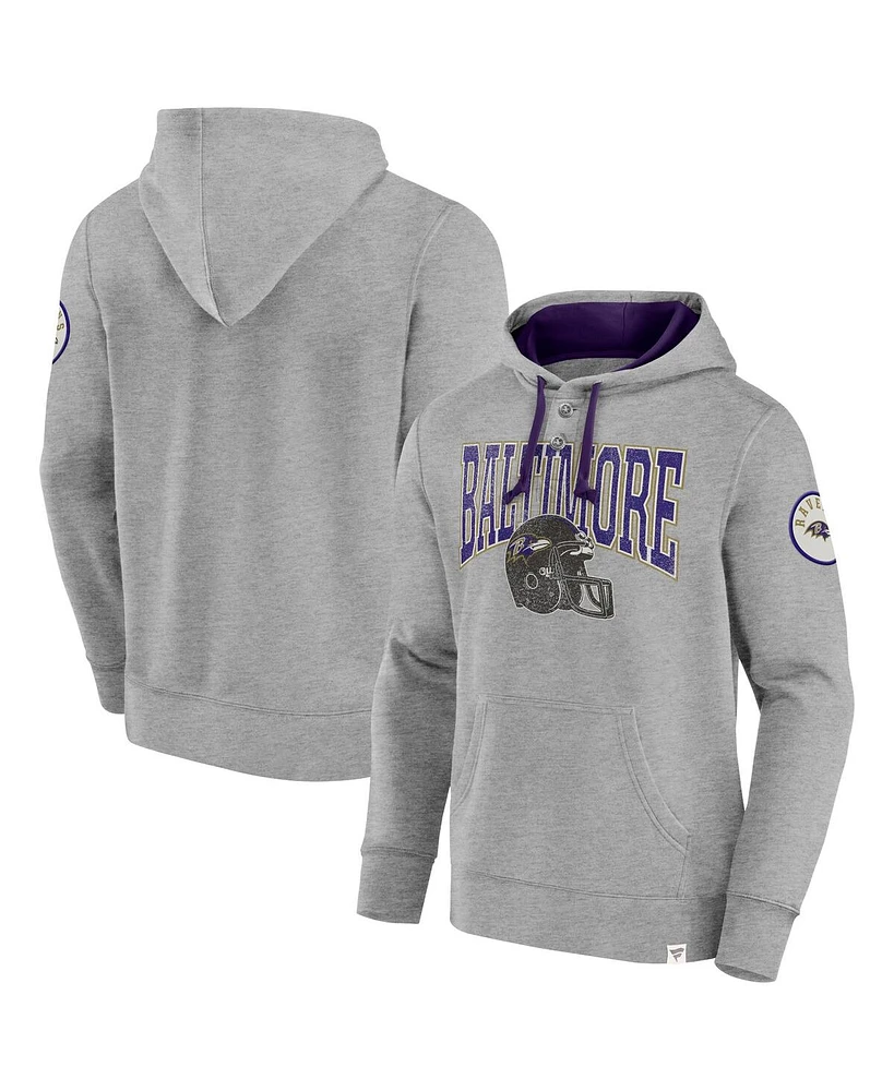 Fanatics Men's Purple Baltimore Ravens Label Maker Pullover Hoodie